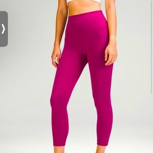 NWT Lululemon Wunder Train 23” Magenta Purple